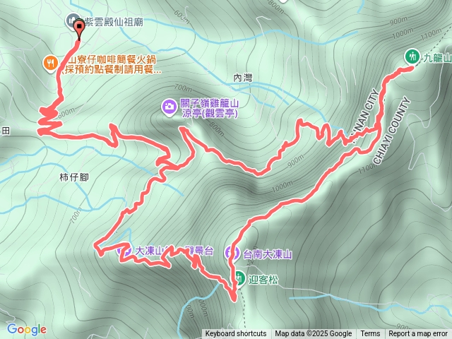 大凍山九龍山O繞