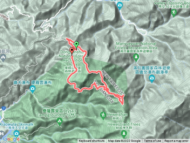 志繼山登山口上（志繼山、東眼山、拉卡山）