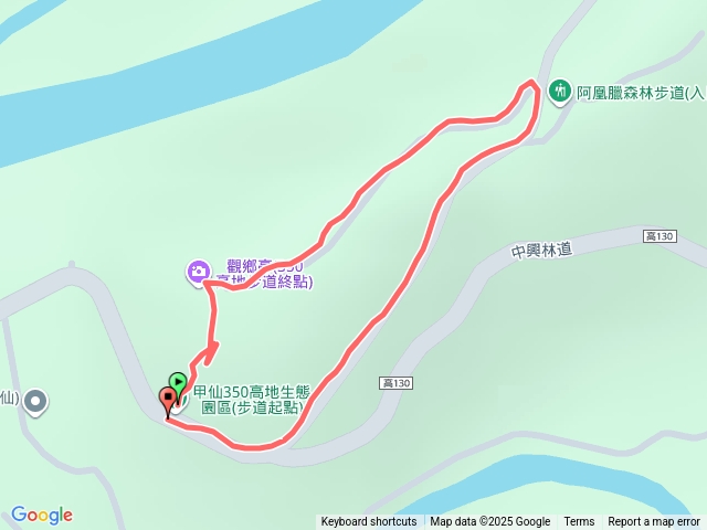 阿鳳臘森林步道前段