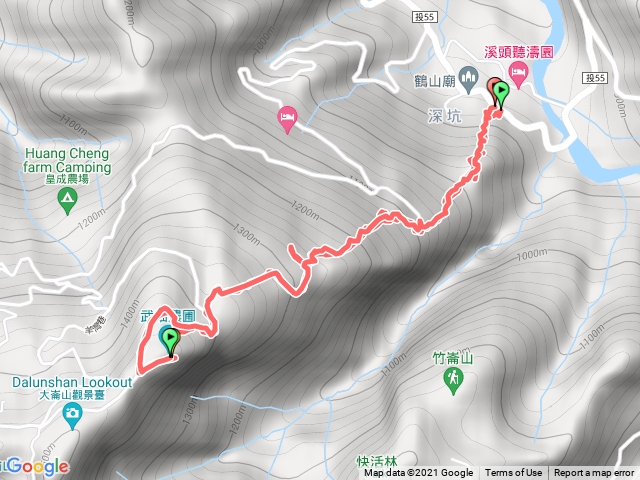 樟空崙步道至武岫農場