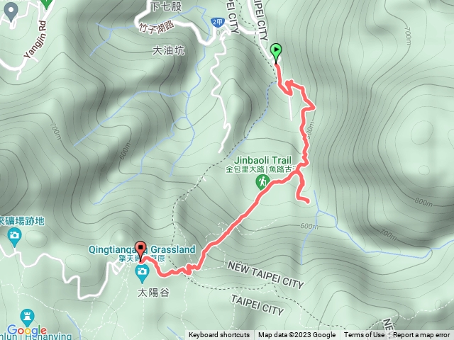 上磺溪Ｐ起登上擎天崗