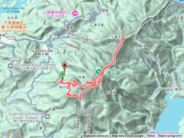 大凍山七連峰(大凍山、九龍山、崩山、烏石崁南峰、烏石崁山、凍仔頂山、雞籠山)預覽圖