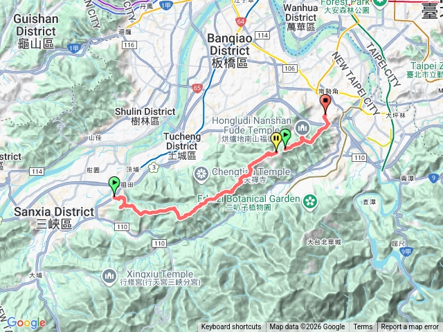 長壽山到華夏科大預覽圖