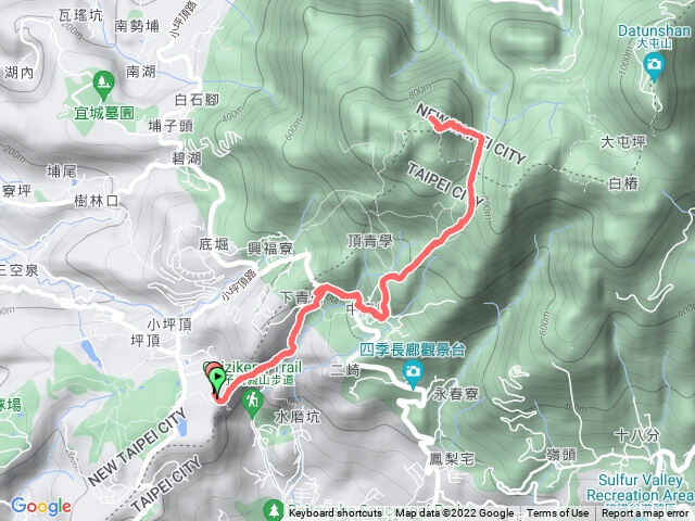 清天宮登山口到面天山