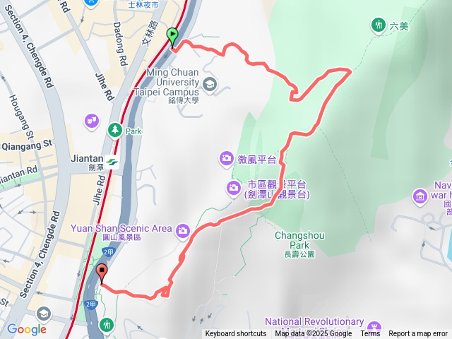 銘傳大學-復興廣播電臺-劍潭站20250803