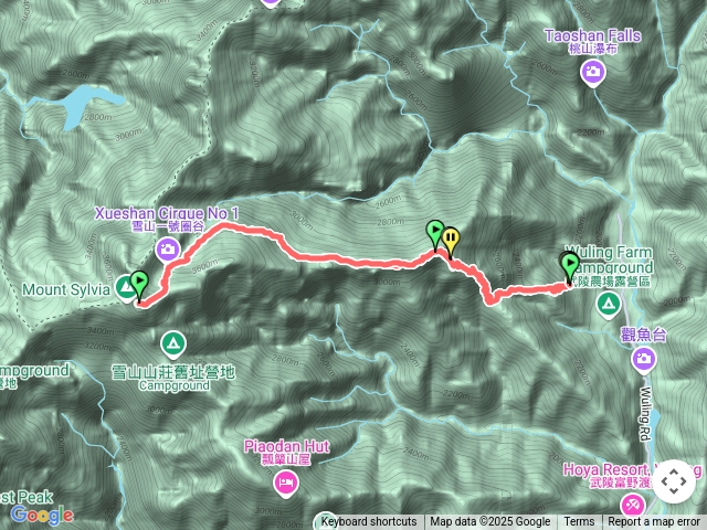 雪山主峰、東峰單攻