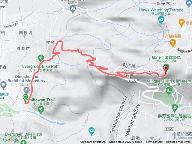 橫生露營區健行