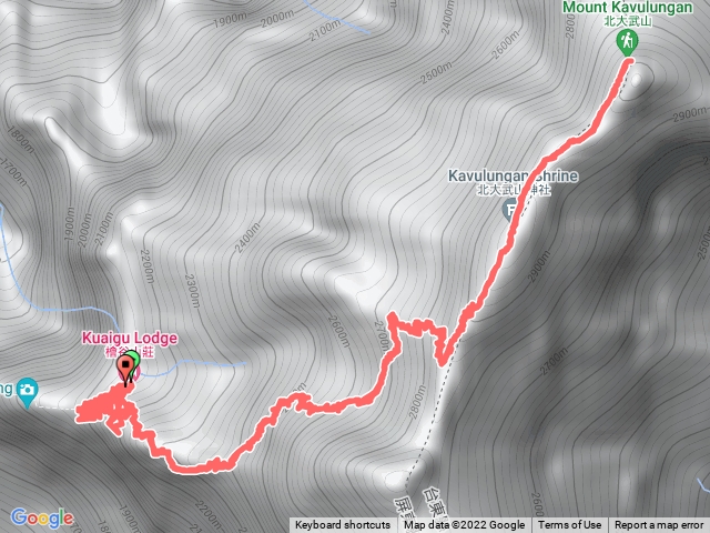 檜谷山莊 北大武山步道