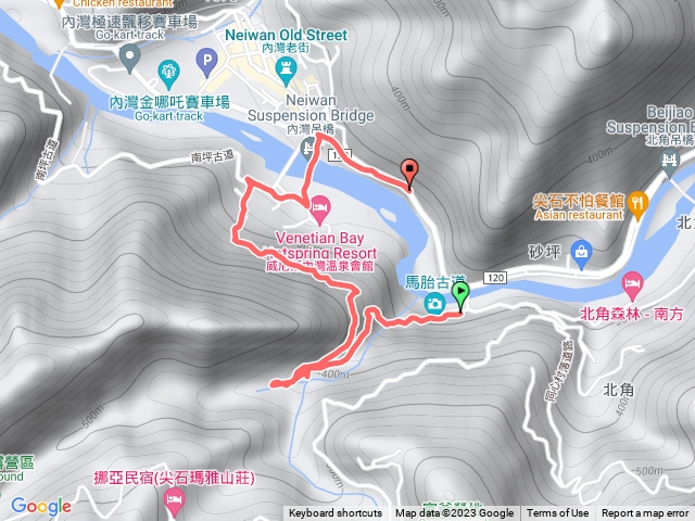 馬胎古道，南坪古道，O型路線