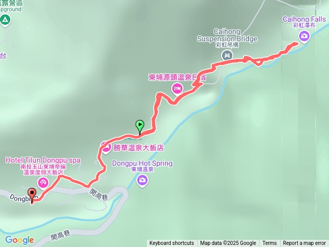 東埔彩虹瀑布快走一波