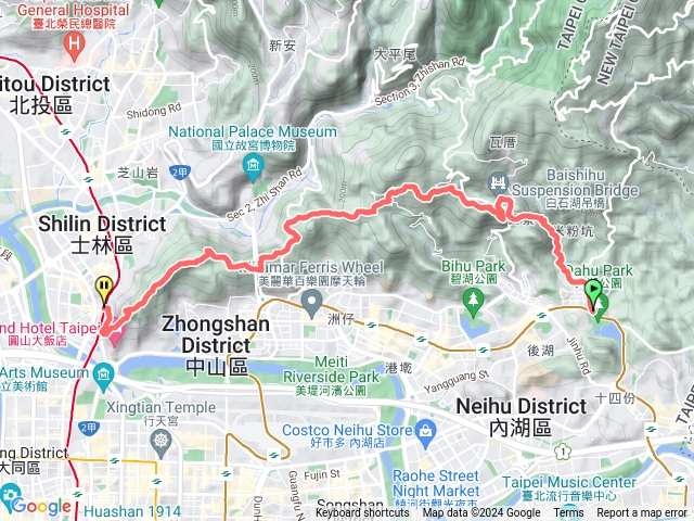 臺北大縱走（大湖公園至劍潭）