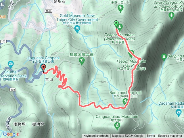 黃金盛典．金瓜石藝術縱走-半屏山線