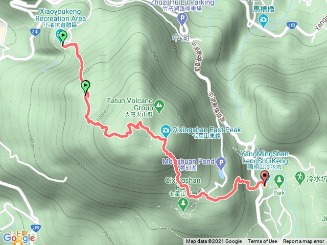 小油坑 —> 冷水坑（七星山主峰東峰）