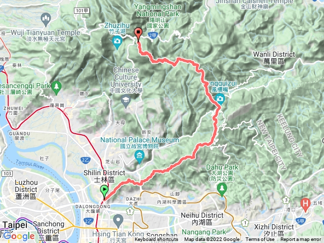 陽明山超級勇腳大縱走前半段 