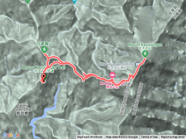 2022/09/29-30北大武山(日湯真山+西大武山)