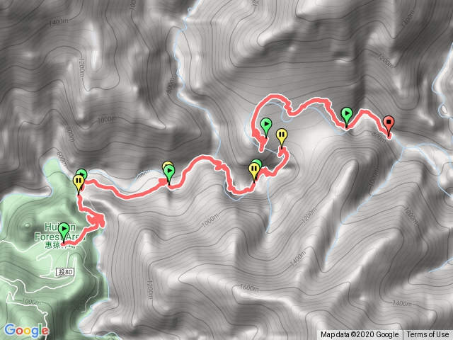 北港溪溫泉去程