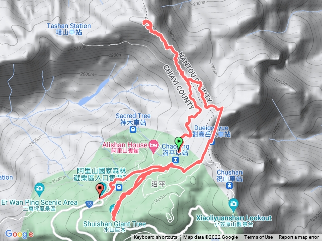 大塔山+對高岳山+水山神木