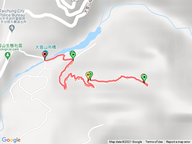 橫嶺山自然步道逆走1.3K 折返