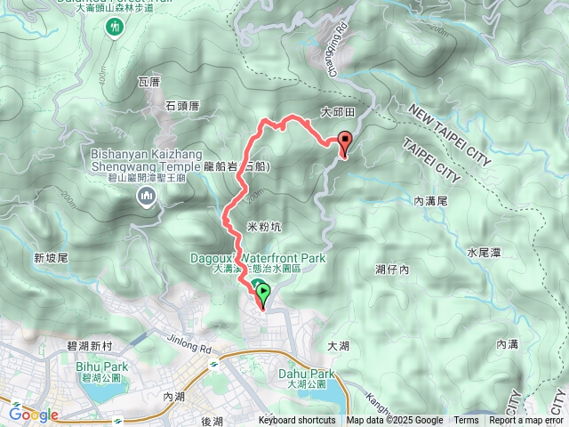 內湖大溝溪公園、龍船岩、開眼山、大邱田預覽圖