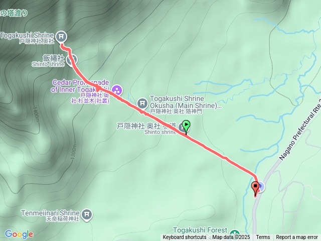 長野戶隱神社奧社