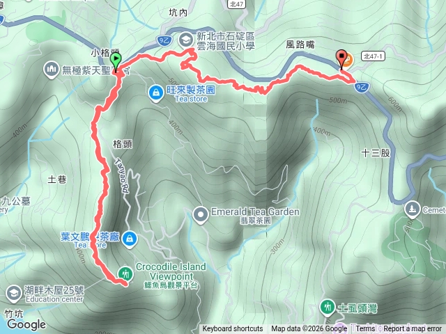 20261018 石碇鱷魚島風露嘴輕健行(小格頭.獅頭山.鱷魚島觀景平台.雲海國小.雲海山.風露嘴山.海倫咖啡)預覽圖