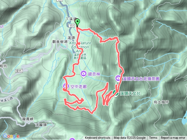 香蕉園走鳳凰山北嶺到天文台