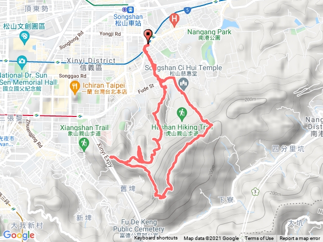 虎豹獅象四獸山連走南港山、拇指山、九五峯O型縱走。