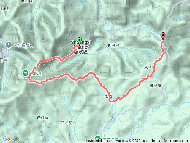 宗-雙溪小築柑腳山大埤山辭職嶺