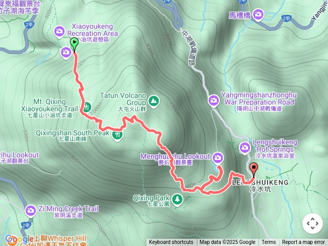 登七星而小台北縰走