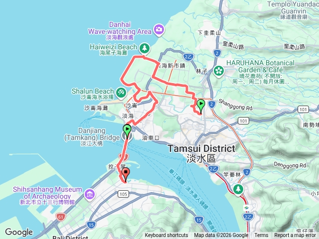 20260831淡水外寮-崁頂里-金色水岸自行車道-沙崙-淡江大橋-挖仔尾