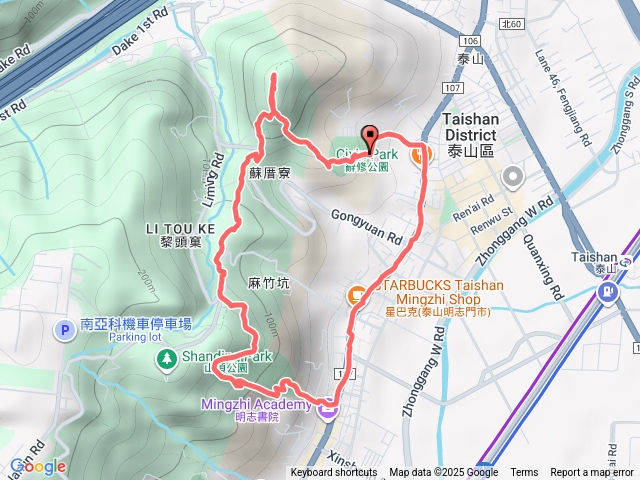 辭修公園、凍頂山、瓊仔湖、義學坑O型預覽圖