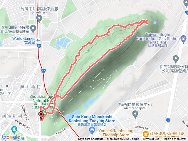 半屏山北峰雕堡環狀