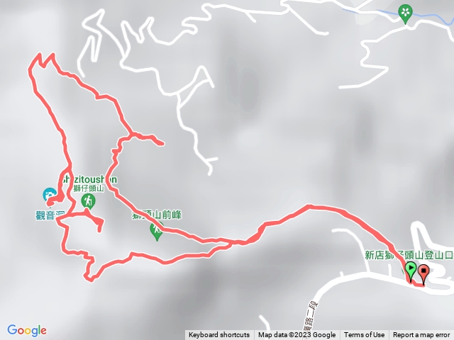 新店獅頭山P型來回(獅頭登山口)