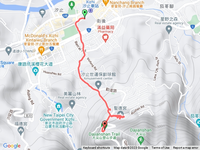 汐止車站到天秀宮