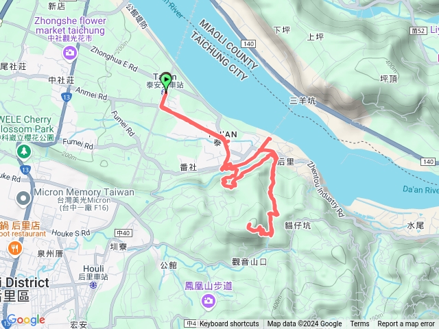 泰安舊鐵道、七塊山