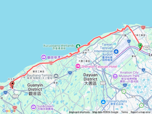 20260311 桃園濱海自行車道 Ubike騎行 - 竹圍漁港至觀音白沙岬燈塔