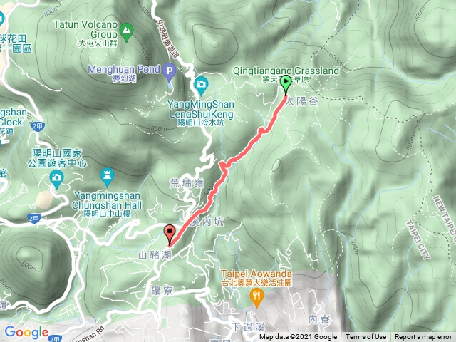 擎天崗至娟絲瀑布步道囗