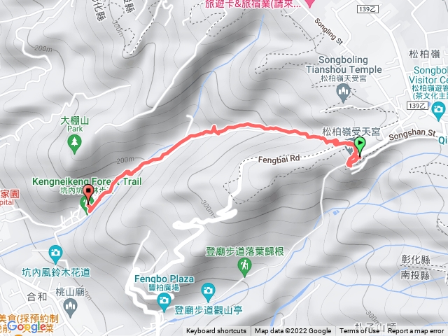 受天宮經坑內坑步道到受德宮
