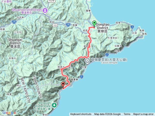 福隆進大溪出-草嶺古道接桃源谷