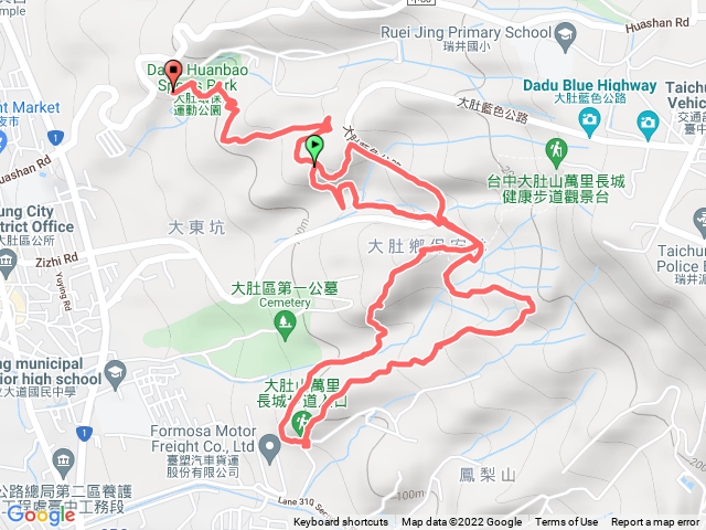 環保運動公園to萬里長城可新興登山口