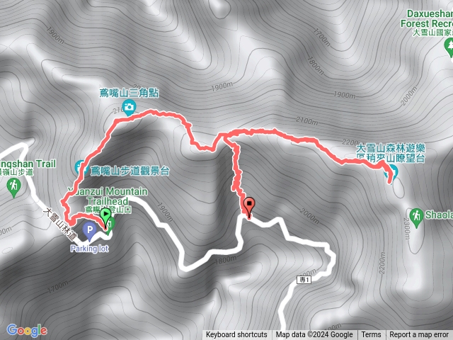 鳶嘴山稍來山T字縱走下29k