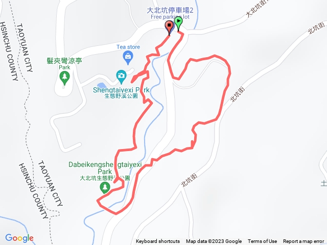 龍潭大北抗奉茶亭步道-生態野溪公園O繞