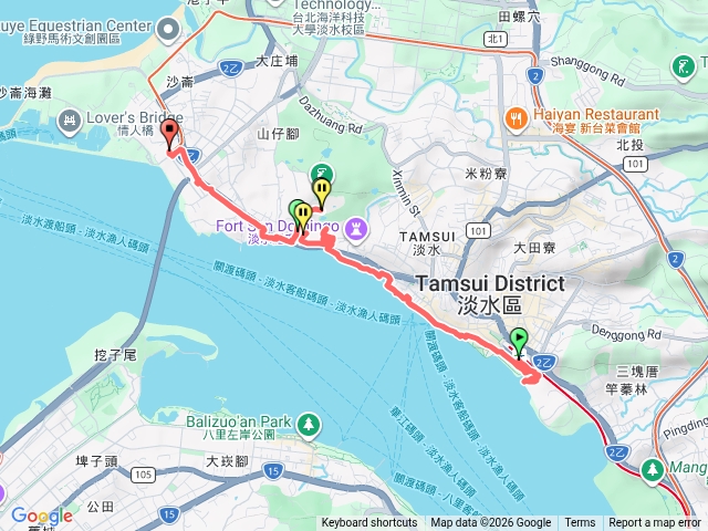 淡水捷運站➡️淡江大橋