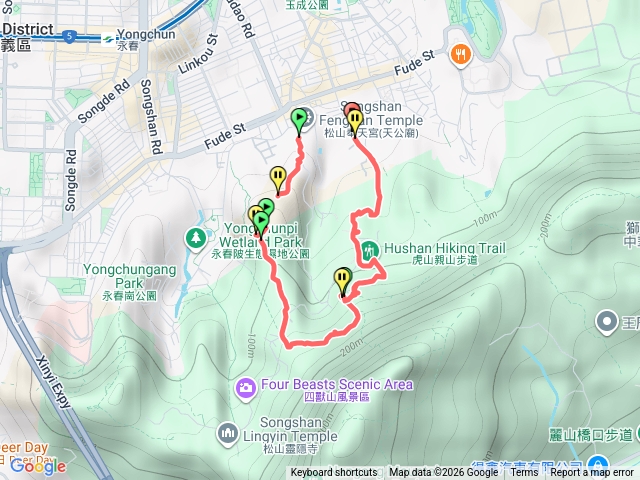 奉天宮+虎山峰+九五禪寺+虎山親山步道預覽圖