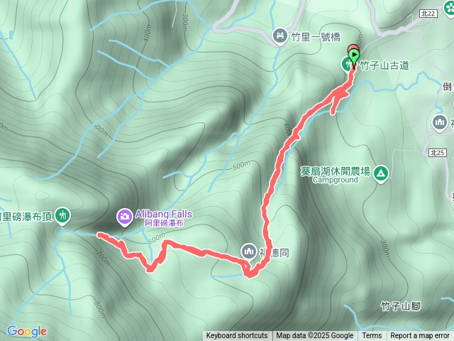 二刷阿里磅瀑布之結果一開始竟然走錯路
