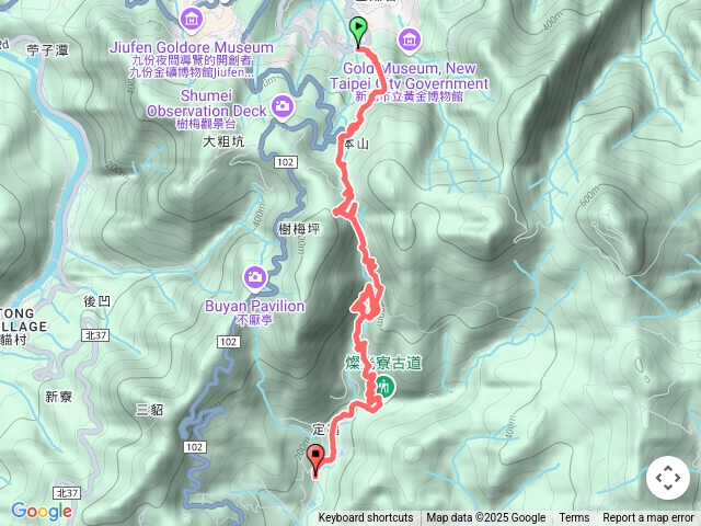 石尾、百二崁、貂山古道探金礦預覽圖
