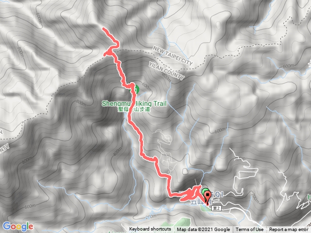 五峰旗瀑布-三角崙山