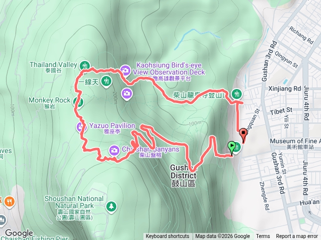 北柴山O型路線預覽圖