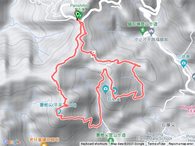 北平溪_磐石嶺-薯榔尖北稜-石筍尖北稜-三坑山 O型（菁桐古道）