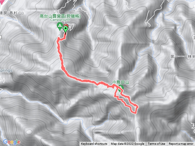 高島縱走P環(休1小時）